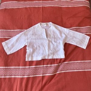 Mara Hoffman linen blend blouse
